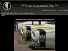 Tablet Screenshot of history-of-cars.com